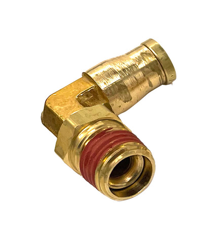 Push-In To Easy Connect Brass Swivel Air Male Elbow Fitting - 10 Pieces