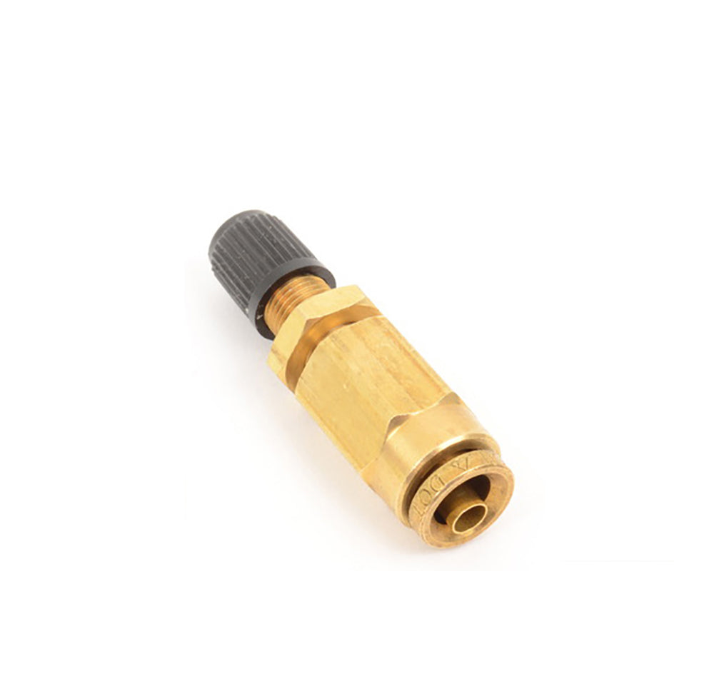 Air Inflation Schrader Valve for 1/4" OD Air Line Tubing