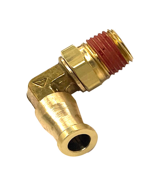 Push-In to Connect Brass 14/4 OD x 1/8 NPT Elbow Fitting